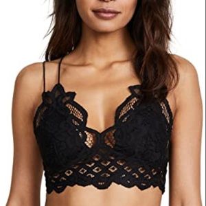 Free People Black Bra